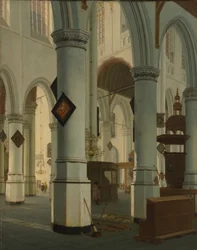 Interior de la Oude Kerk, Delft