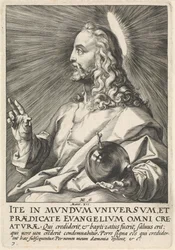 Salvator Mundi, c.1589 (grabado)