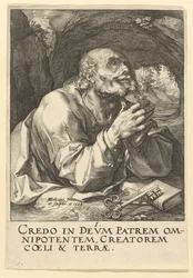 San Pedro, de Cristo, los Apóstoles y San Pablo con el Credo