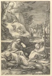 La agonía en el jardín, de La Pasión de Cristo