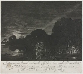 La Huida a Egipto, Noche