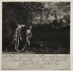 Tobías y el Ángel (gran placa)
