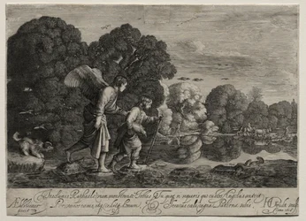 Tobías y el ángel, placa pequeña