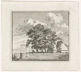 Granja en un paisaje
