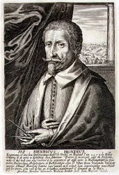 Autorretrato, lámina 108 de una serie de retratos de artistas, grabado por Frederik Bouttats II