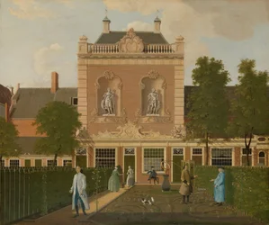 El jardín y la cochera del 524 de Keizersgracht en Ámsterdam
El jardín y la cochera de Keizersgracht 524 en Ámsterdam
