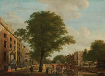 Vista del Herengracht cerca de la Leidsestraat