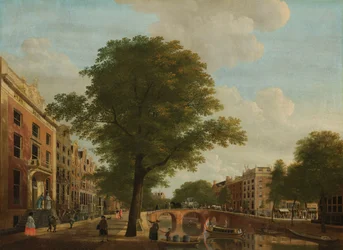 Vista del Herengracht cerca de la Leidsestraat, Ámsterdam