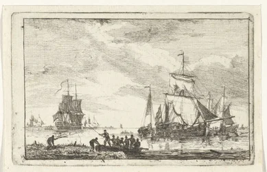 Vista al río con pescadores.