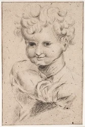 Estudio de niño, cabeza y torso
