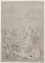 Captura de Cristo. Boceto de composición