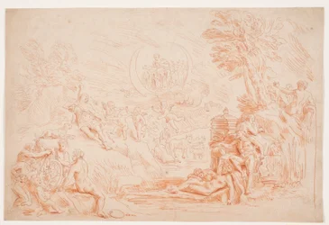 Paisaje con figuras alegóricas