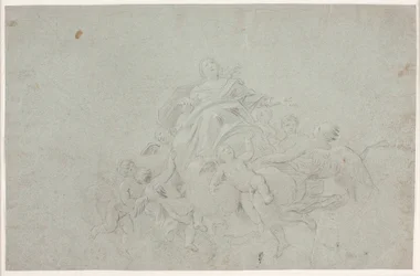 Asunción de María. Boceto de composición