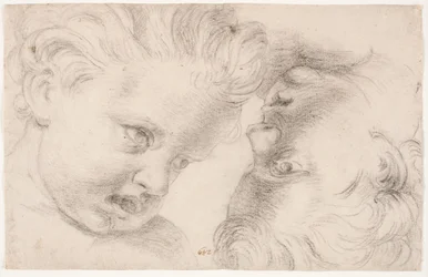 Dos cabezas de niños
