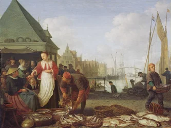 El mercado de pescado de Róterdam