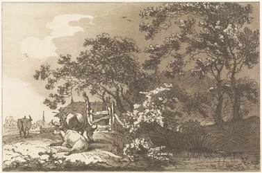 Landschap conoció a Koeien Doce diseños calculados para el uso de quienes están aprendiendo a dibujar paisajes (título de la serie)