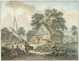 Iglesia ruinosa de la casa y del pueblo