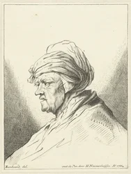 Busto de anciana, a la izquierda