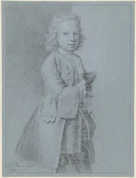 Retrato de un niño de pie