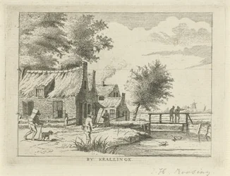 Cara en Kralingen Por Krallinge (título sobre el objeto) Paisajes en la región de Schieland (título de la serie)