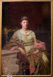 Retrato de la condesa Tyszkiewicz (?). Pintura de Henryk Siemiradzki (1843-1902), huile sur toile