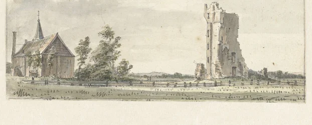 Las ruinas de la Huis te Kleef, cerca de Haarlem