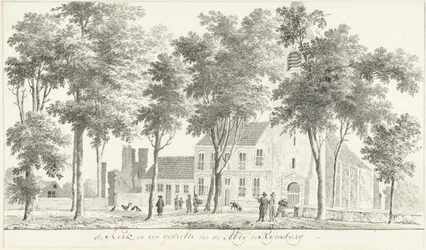 Iglesia y parte de las ruinas de la Abadía de Rijnsburg