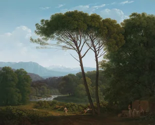 Paisaje italianizante con pinos
Paisaje italianizante con pinos