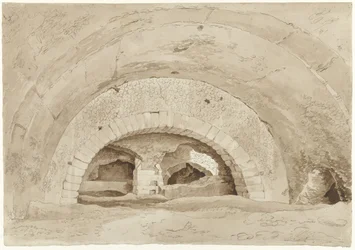 Las llamadas Caballerizas de Mecenas en Tívoli
Restos de una ruina romana
