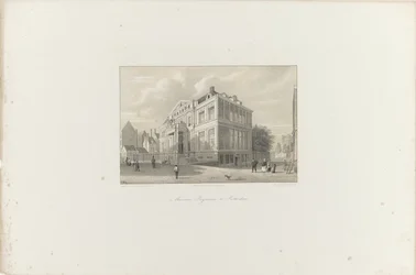 Vista del Museo Boijmans en Rotterdam, 1854 Museo Boijmans en Rotterdam (título sobre objeto) La Sociedad para la Promoción de Toonkunst, su Festival de Música y la ciudad de Rotterdam. memoria del año 1854 (título de serie sobre objeto)