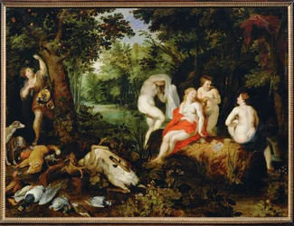 Diana, descansando tras la caza (pintura sobre lienzo)