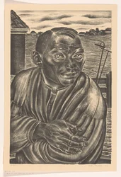 Agricultor en el paisaje