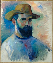 Henri Manguin, autorretrato (óleo sobre lienzo)