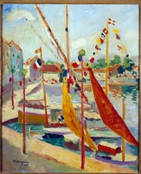 14 de julio un Saint Tropez Pintura de Henri Manguin (1874-1949) 1905 Colección particular