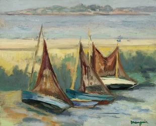 Veleros en marea baja