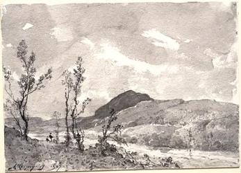 A lo largo de la orilla de un río