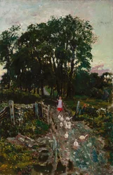 Niña con Patos