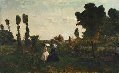 Paisaje con figuras