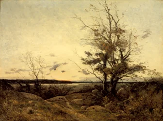 Paisaje al atardecer