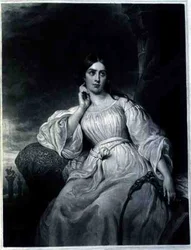 Madame Malibran en el Papel de Desdémona, grabado por Charles Turner, c.1830s