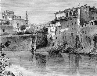 Villa Farnese, provincia de Viterbo, noroeste de Roma, Italia, siglo XIX