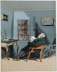 Jefe de oficina - en "Administrative mores" de Henri Monnier