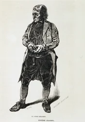 El padre Grandet - en “Eugenia Grandet” de Balzac, il. Henri Monnier, edición original de 1843