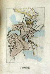 Una mujer leyendo
