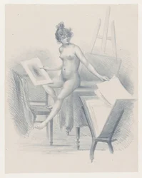 Impresiones de vistas de modelos desnudos
