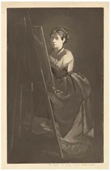 En el caballete – Retrato de la artista Jeanne Gonzalès