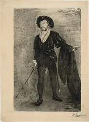 Faure en el papel de Hamlet