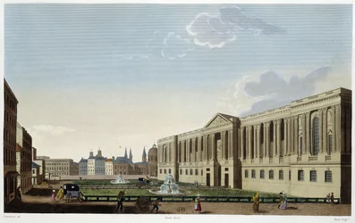 Colonnade del Louvre, circa 1820 - en “Vues de Paris” por Courvoisier