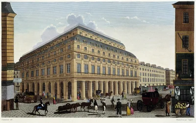 Le Théâtre Français. Grabado por Courvoisier