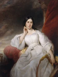 Retrato de la cantante de ópera Maria Malibran-Garcia 1808-1836, como Desdémona, 1830